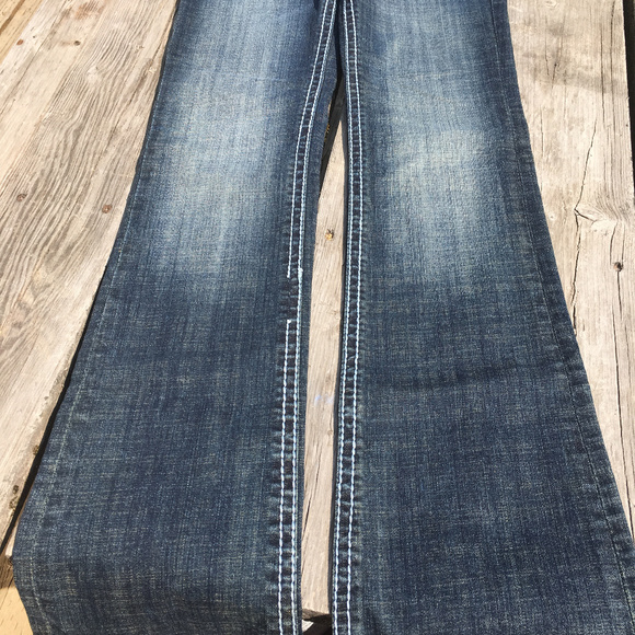 EUC Rock & Roll Cowgirl Silver Bling LowRise 25/34 - Picture 6 of 8